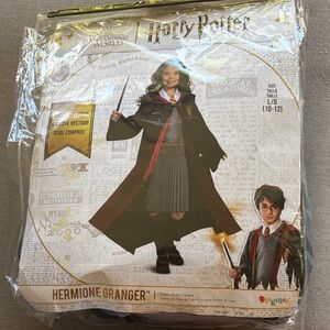 Harry Potter  Hermione Granger Kids Costume - 10/12 large dress & cape new